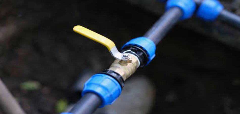 Turn off the ball valve
