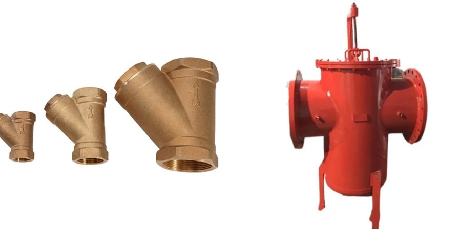 Y strainers and basket strainers