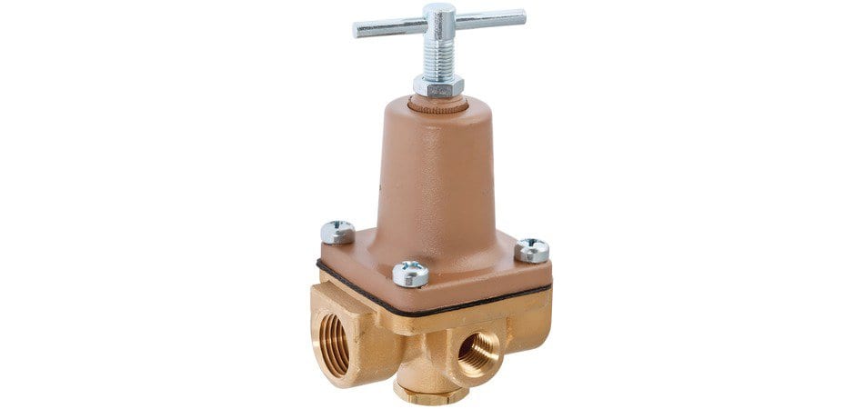 Brass water pressure regulator