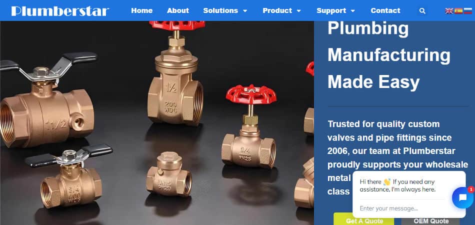plumberstar bronze valves