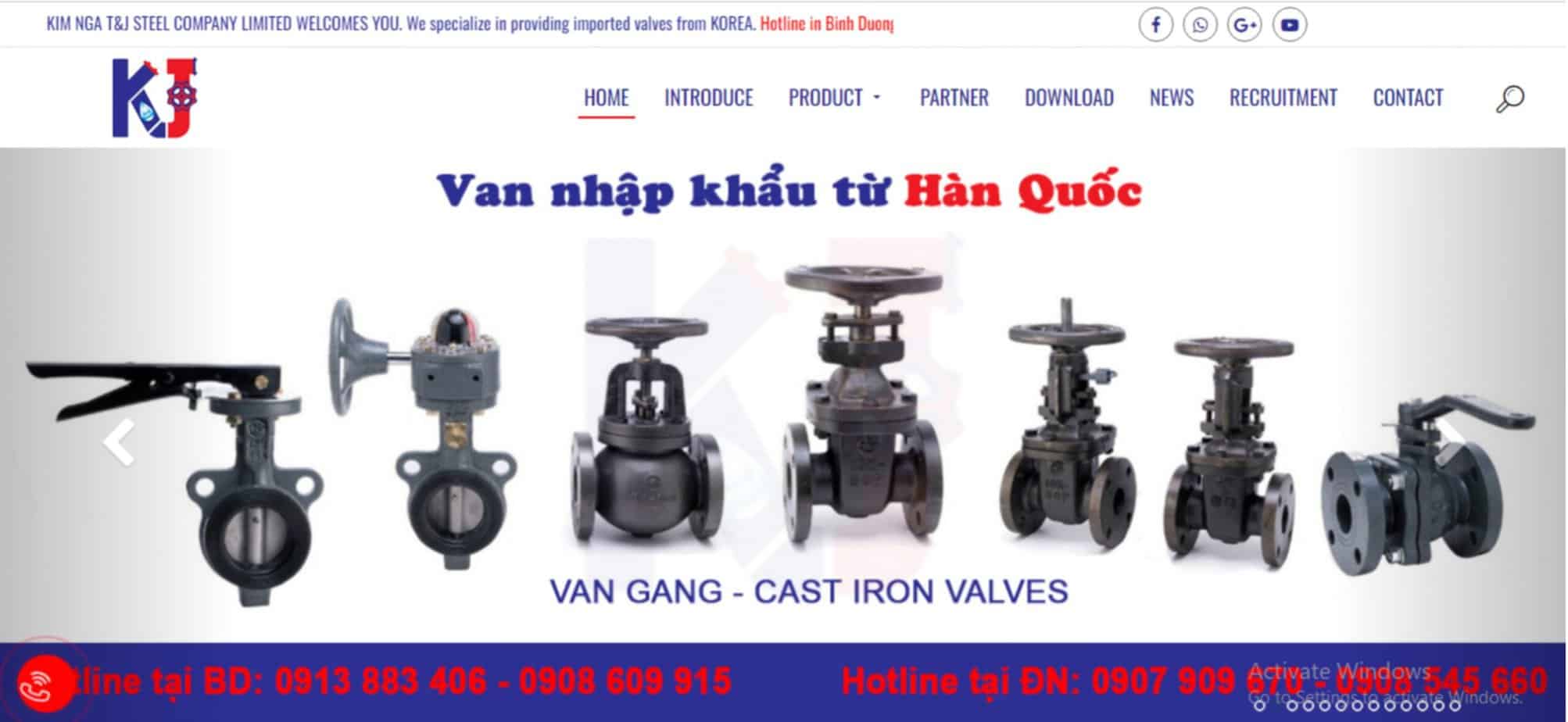 Kim nga t&j valves