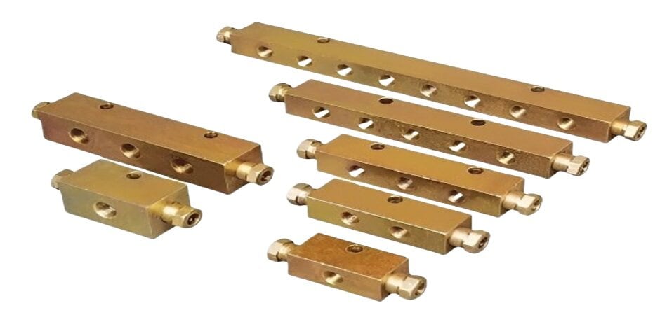 copper manifold block