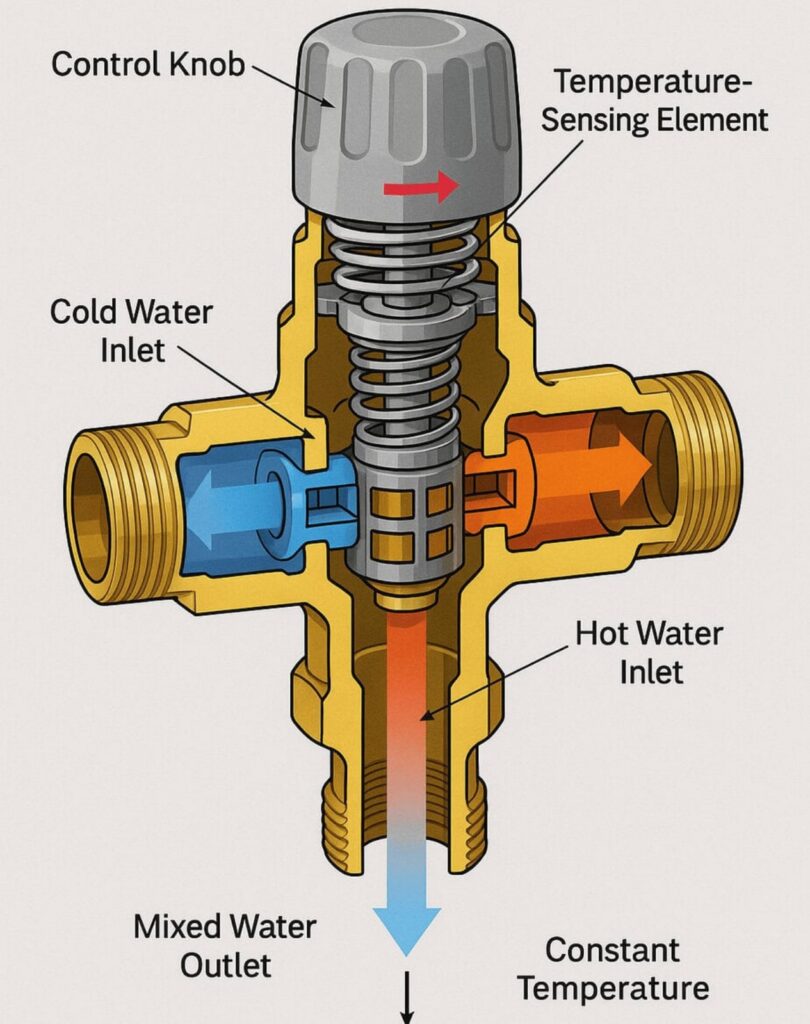 brass tmv cutaway