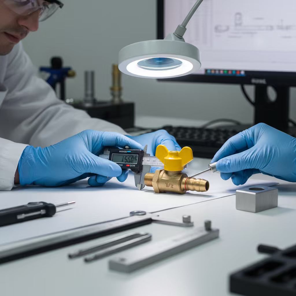 pex gas ball valve precision test